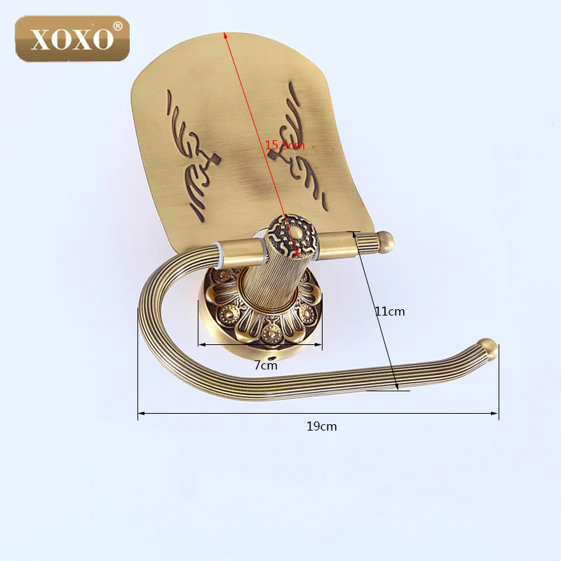 XOXO Bathroom Toilet Paper Holder With Cover Antique Brass Roll Tissue Rack Carved Pattern Base Paper Shelf Wall Mounted15086B
XOXO Bathroom Toilet Paper Holder With Cover Antique Brass Roll Tissue Rack Carved Pattern Base Paper Shelf Wall Mounted15086B