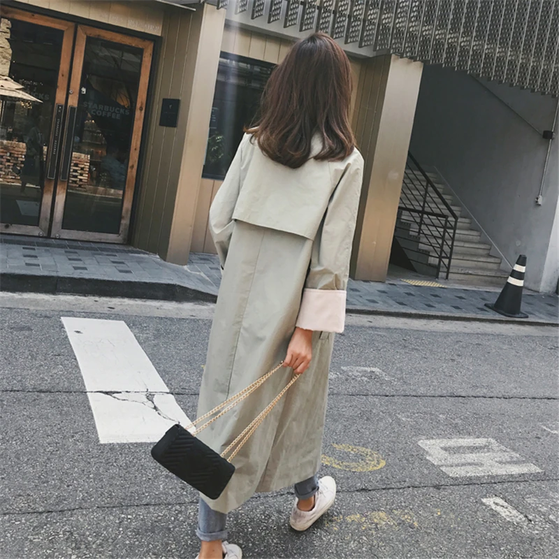 Women Classic Trench Outerwear Female Autumn Winter New Patchwork Double Breasted Overcoat Ladies Loose Casual Lapel Coat O639
Women Classic Trench Outerwear Female Autumn Winter New Patchwork Double Breasted Overcoat Ladies Loose Casual Lapel Coat O639