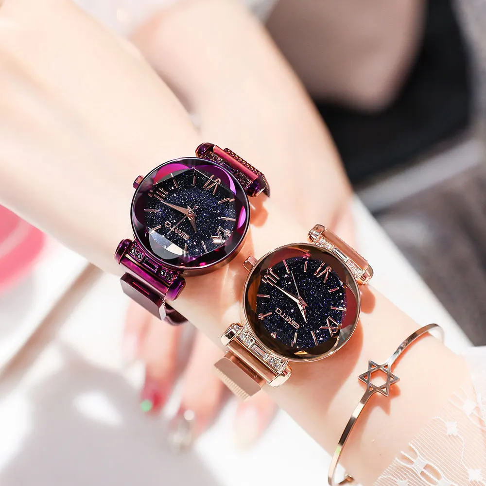 2018 Luxury Brand Rose Gold Women Watch Starry Sky Crystal Bracelet Quartz Ladies Watch Waterproof Female Clock relogio feminino
2018 Luxury Brand Rose Gold Women Watch Starry Sky Crystal Bracelet Quartz Ladies Watch Waterproof Female Clock relogio feminino