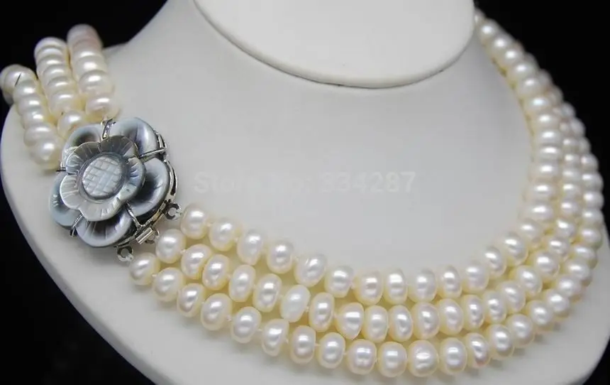 100% Selling Picture full Third Strand 8-9MM AAA+ Oblate Pearl Necklace(18" 19" 20") flower clasp
100% Selling Picture full Third Strand 8-9MM AAA+ Oblate Pearl Necklace(18" 19" 20") flower clasp