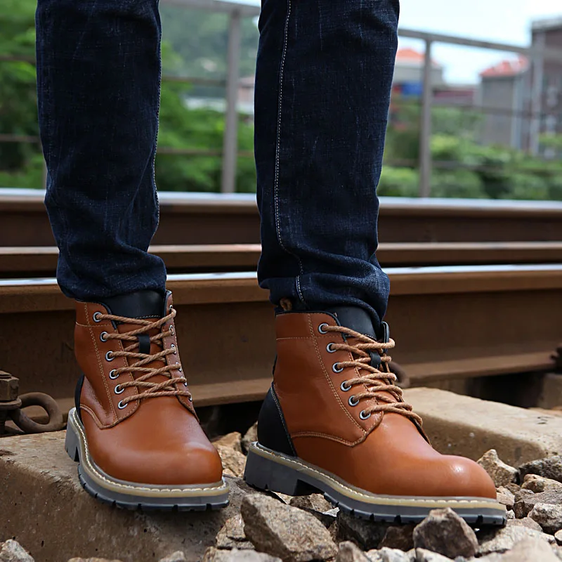 Vogue Men Boot Shoes Nice Fashion Marting Boots Fashion Leather Lace-up Motorcycle Men Boots Advisable Work Shoes For Men
Vogue Men Boot Shoes Nice Fashion Marting Boots Fashion Leather Lace-up Motorcycle Men Boots Advisable Work Shoes For Men