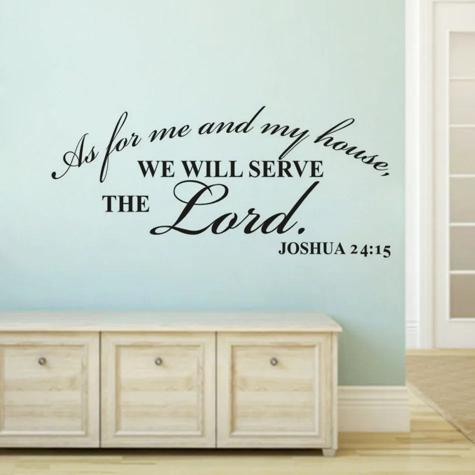 Joshua 24:15 Christian Quote Wall Decal Home Decor We Will Serve The Lord Quote Wall Sticker Vinyl Bible Verse Poster AZ079
Joshua 24:15 Christian Quote Wall Decal Home Decor We Will Serve The Lord Quote Wall Sticker Vinyl Bible Verse Poster AZ079
