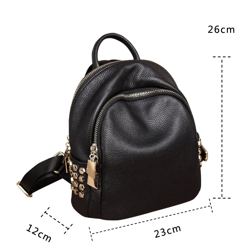 Free Shipping MIWIND Women Cow Leather Backpacks Softback Bags Brand Name Bag Casual Fashion Girls Backpack WUB062 | Багаж и сумки