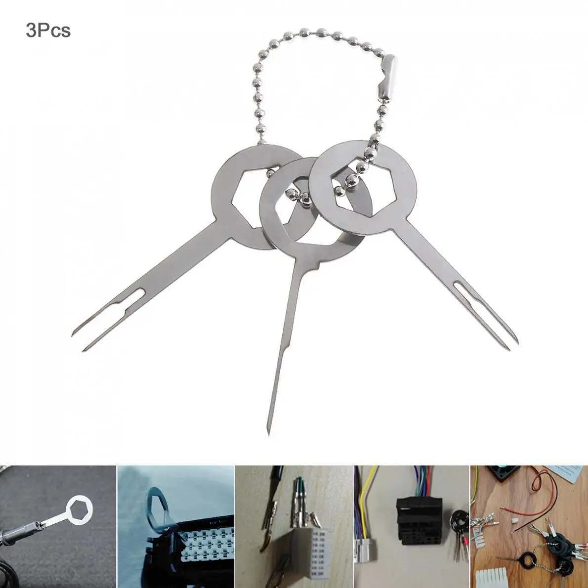 3PCS Universal Stainless Steel Car Harness Wiring Crimp Connector Plug Terminal Removal Tool Kit Accessories
3PCS Universal Stainless Steel Car Harness Wiring Crimp Connector Plug Terminal Removal Tool Kit Accessories
