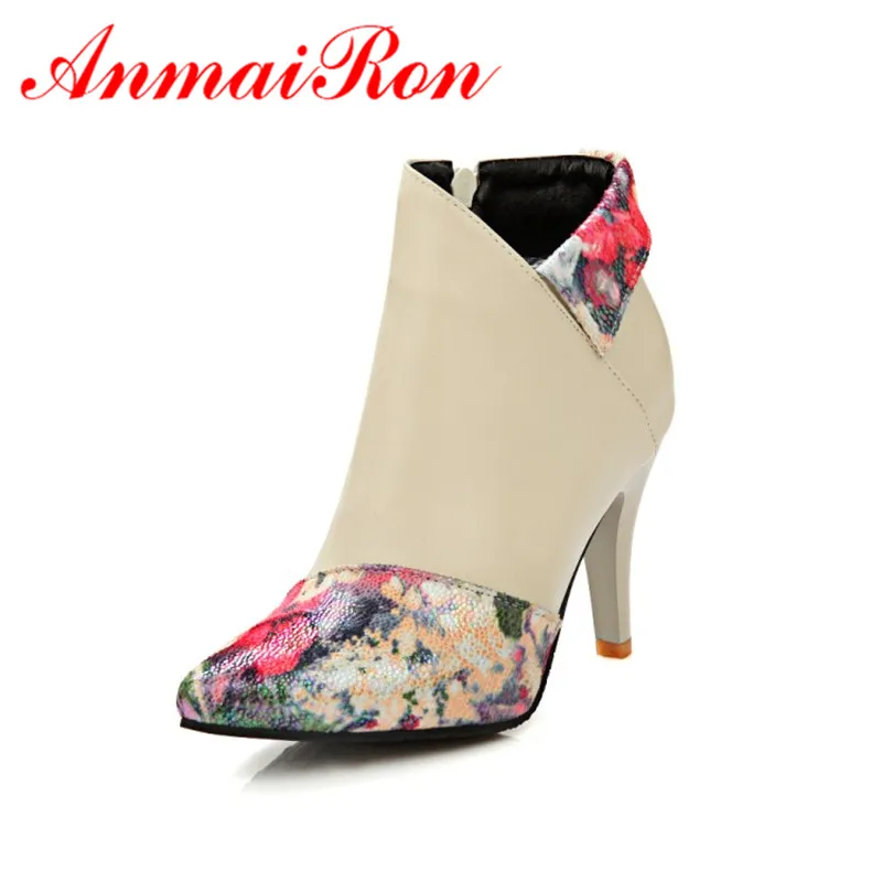 ANMAIRON Fashion Warm Women's Shoes Print Flower Zip High Thin Heels Women Boots Dating Getting Toghter Betifil Ladies Shoes
ANMAIRON Fashion Warm Women's Shoes Print Flower Zip High Thin Heels Women Boots Dating Getting Toghter Betifil Ladies Shoes