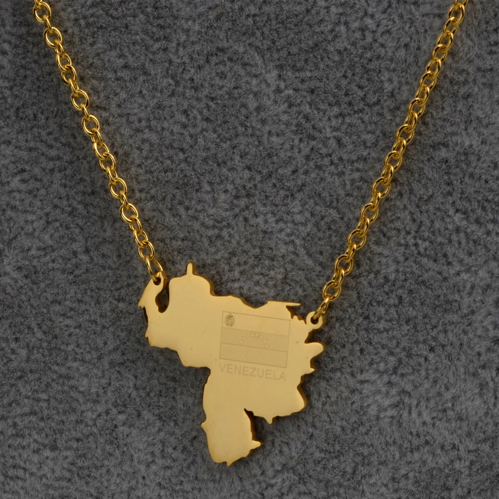 Женская цепочка с изображением золотого флага 50 см + 5 патриотические подарки