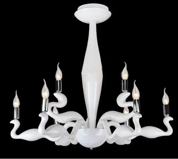 LED light Contracted Creative 8 Head Swans Resin pendant light Sitting Room Bedroom Art Bar Restaurant pendant lamp 110-220V
LED light Contracted Creative 8 Head Swans Resin pendant light Sitting Room Bedroom Art Bar Restaurant pendant lamp 110-220V