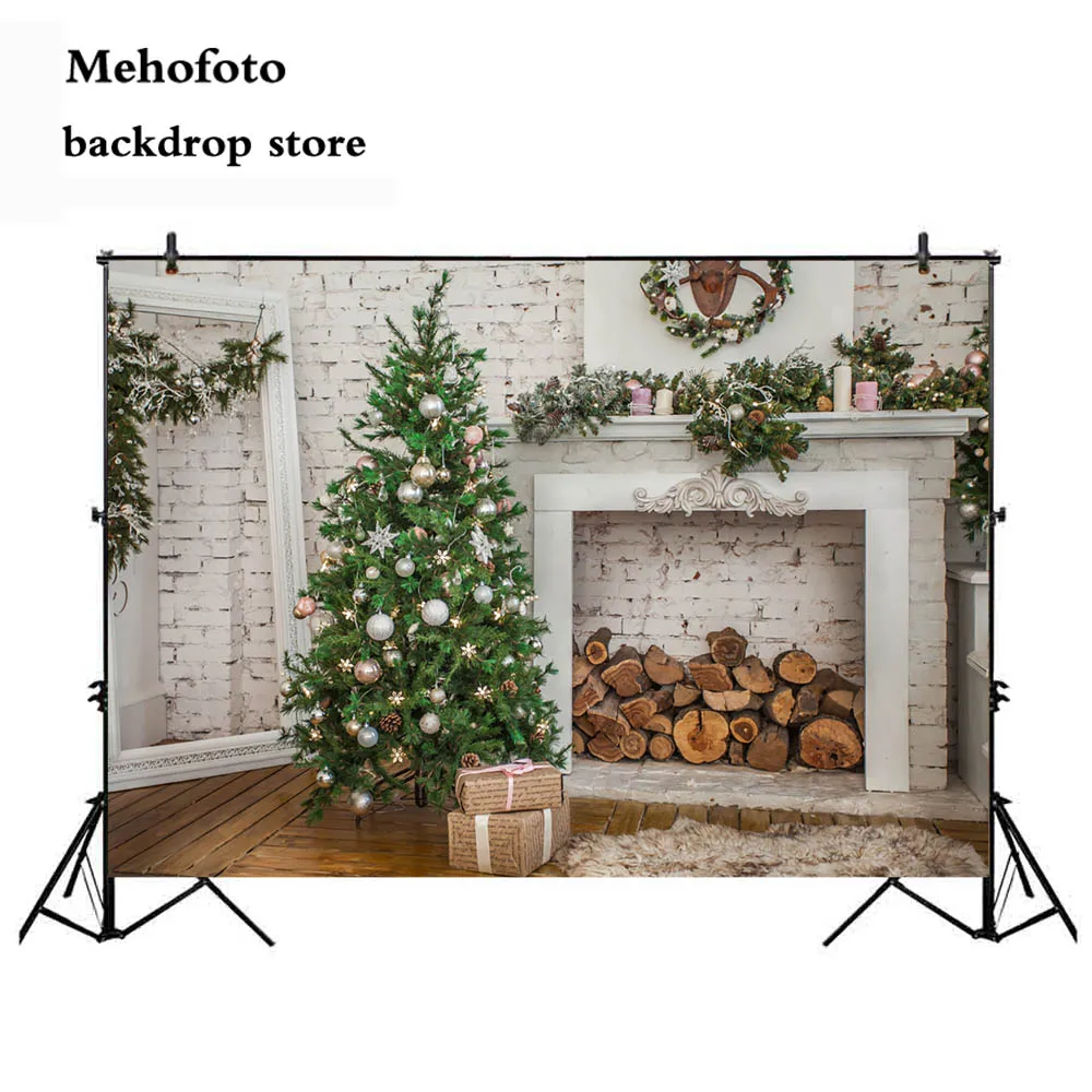 Christmas background photography Tree Photo Backdrop Vintage Fireplace Video White Wall Party Decoration Supplies 140
Christmas background photography Tree Photo Backdrop Vintage Fireplace Video White Wall Party Decoration Supplies 140
