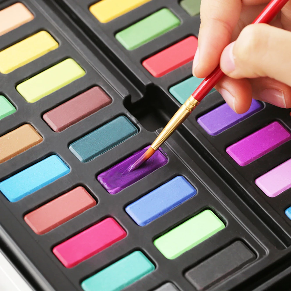 36 Colors Solid Watercolor Paint Pigment Watercolor Paper Metal Box for Artists Painting Drawing Supplies
36 Colors Solid Watercolor Paint Pigment Watercolor Paper Metal Box for Artists Painting Drawing Supplies