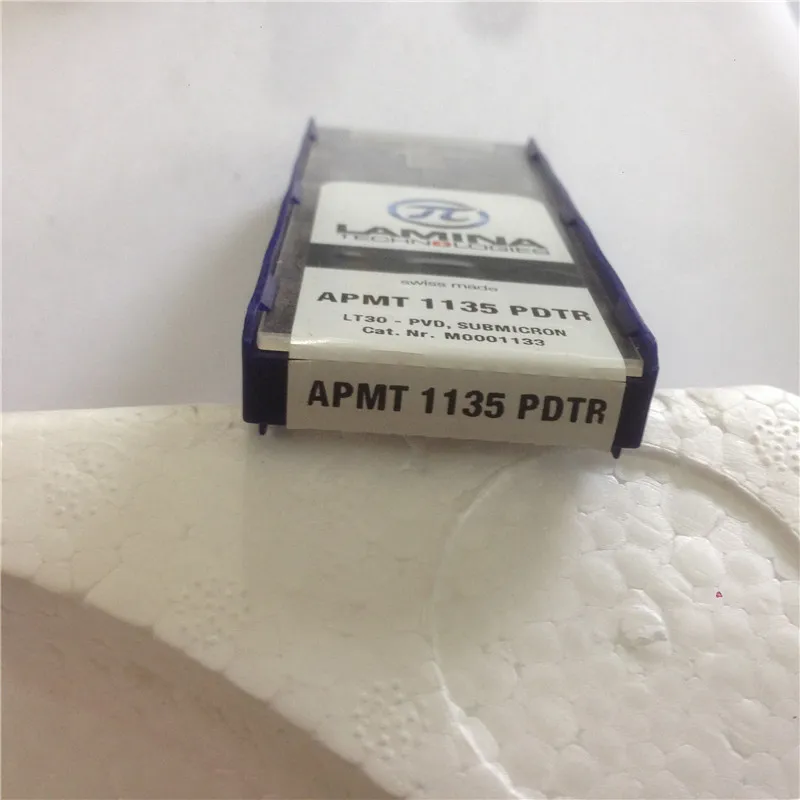 APMT1135PDTR LT30 100% Original LAMINA carbide insert with the best quality 10pcs/lot free shipping
APMT1135PDTR LT30 100% Original LAMINA carbide insert with the best quality 10pcs/lot free shipping