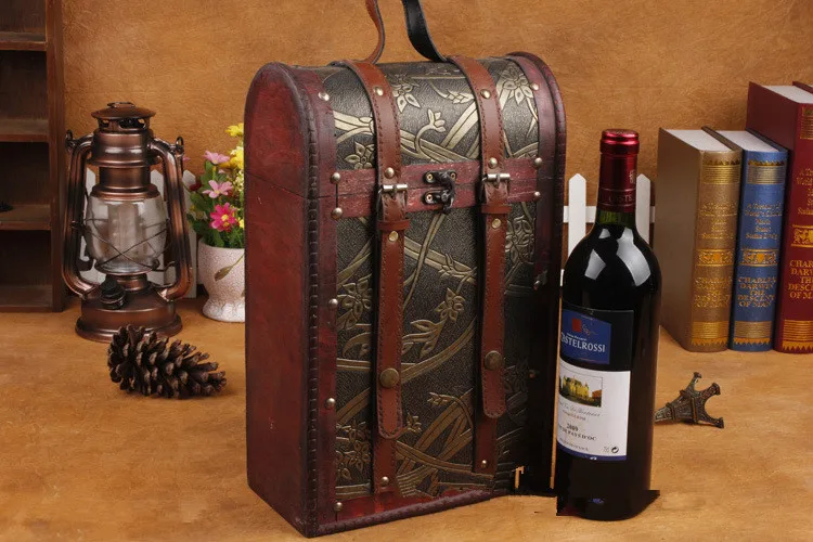 1PC High-grade Wine Box Double Single Red Wine Gift Packing Box Durable Portable Wooden Bottle Holder For Red Wine NA 010
1PC High-grade Wine Box Double Single Red Wine Gift Packing Box Durable Portable Wooden Bottle Holder For Red Wine NA 010