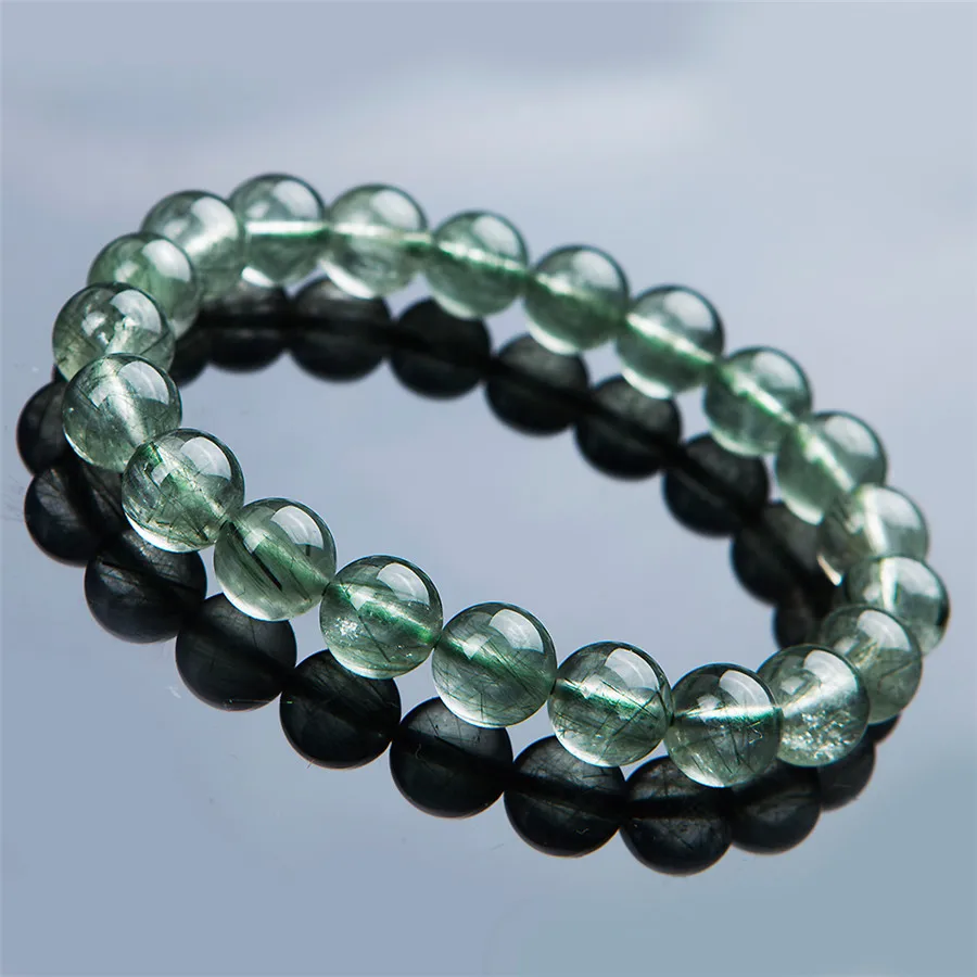 9mm Genuine Brazil Natural Green Rutilated Quartz Crystal Bracelet For Women Femme Charm Stretch Round Bead Bracelet
9mm Genuine Brazil Natural Green Rutilated Quartz Crystal Bracelet For Women Femme Charm Stretch Round Bead Bracelet