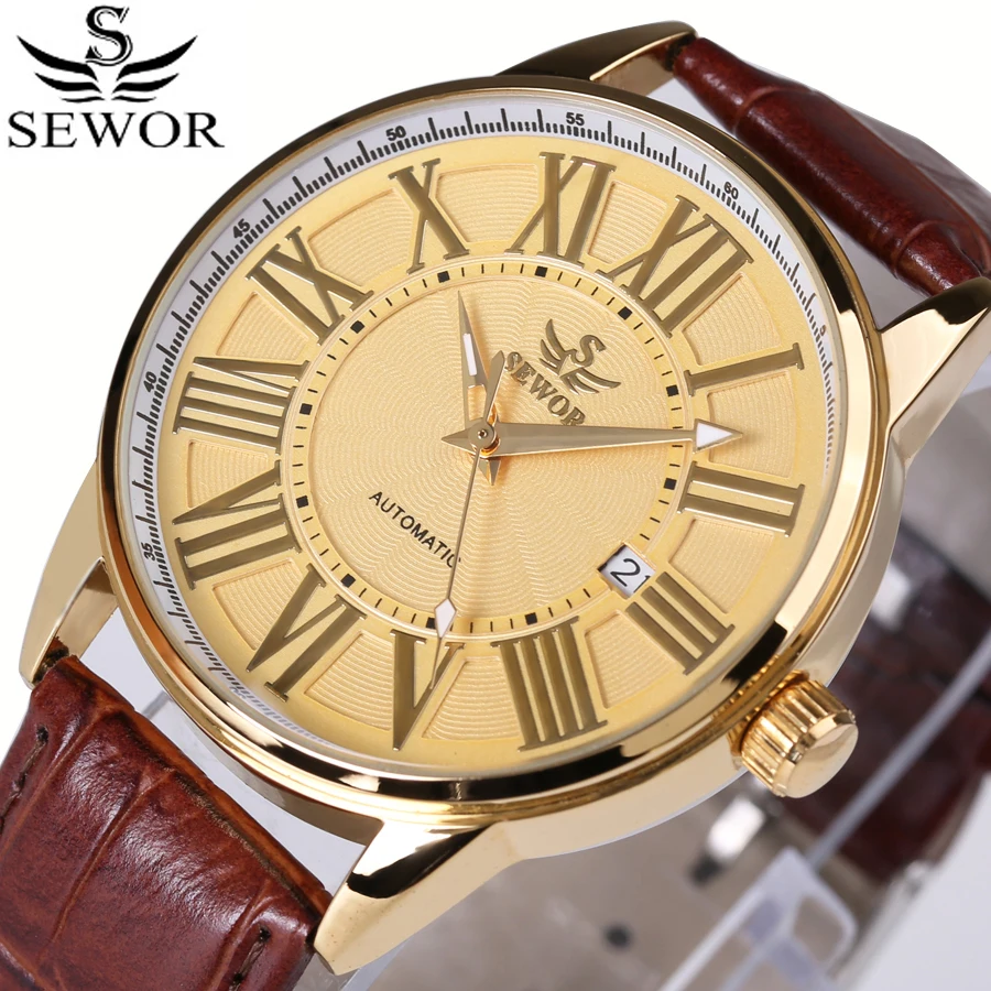 New Fashion Top Brand Mechanical Watches Male Fashion Roman Scale Automatic Mechanical Watch Leather Wristwatches Reloj Hombre
New Fashion Top Brand Mechanical Watches Male Fashion Roman Scale Automatic Mechanical Watch Leather Wristwatches Reloj Hombre