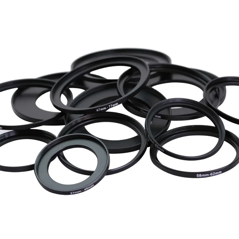43-46mm 43-49mm 43-52mm 43-55mm 43-58mm 49-52mm 49-55mm 49-58mm 49-62mm 49-67mm 49-72mm 49-77mm Step Up Ring Filter Adapter
43-46mm 43-49mm 43-52mm 43-55mm 43-58mm 49-52mm 49-55mm 49-58mm 49-62mm 49-67mm 49-72mm 49-77mm Step Up Ring Filter Adapter