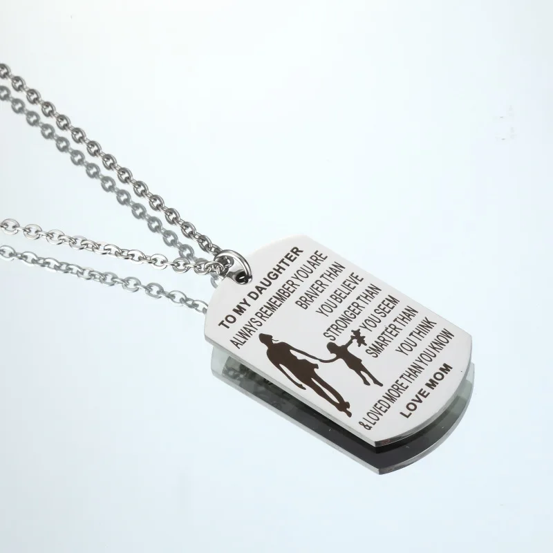 Europe And America Sell Well Inspirational Lettering TO MY DAUGHTER ALWAYS REMEMBER YOU ARE Stainless Steel Necklace Jewelry
Europe And America Sell Well Inspirational Lettering TO MY DAUGHTER ALWAYS REMEMBER YOU ARE Stainless Steel Necklace Jewelry