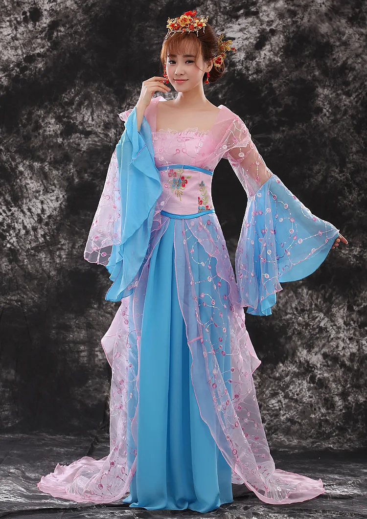 Satin Women Fairy Costume Women Hanfu Clothes Chinese Tang Dynasty Royal Princess Wu Seductive Woman Performance Costume 18
Satin Women Fairy Costume Women Hanfu Clothes Chinese Tang Dynasty Royal Princess Wu Seductive Woman Performance Costume 18