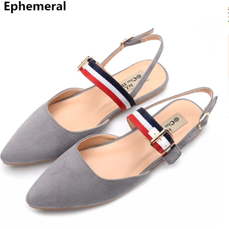 Ladies Patchwork Sandals With Buckle Strap Covered Toe Flat Shoes Summer Soft Bottom Brand Ephemeral Plus Size 48-34 Flock Grey
Ladies Patchwork Sandals With Buckle Strap Covered Toe Flat Shoes Summer Soft Bottom Brand Ephemeral Plus Size 48-34 Flock Grey