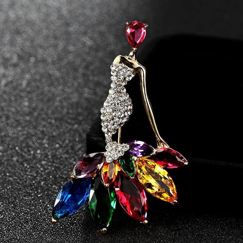 Blucome zircon Ballet Girls Brooches Jewelry Fashion women's Hijab Pins And Broches Women Accessory Party Gifts Hats Accessories
Blucome zircon Ballet Girls Brooches Jewelry Fashion women's Hijab Pins And Broches Women Accessory Party Gifts Hats Accessories