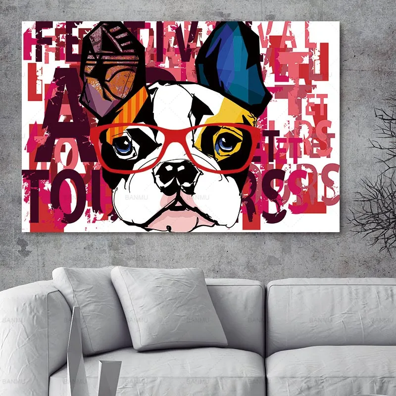 Wall Art picture Abstract Canvas painting animal dog Picture art wall Oil Painting On Canvas The canvas print Living Room
Wall Art picture Abstract Canvas painting animal dog Picture art wall Oil Painting On Canvas The canvas print Living Room