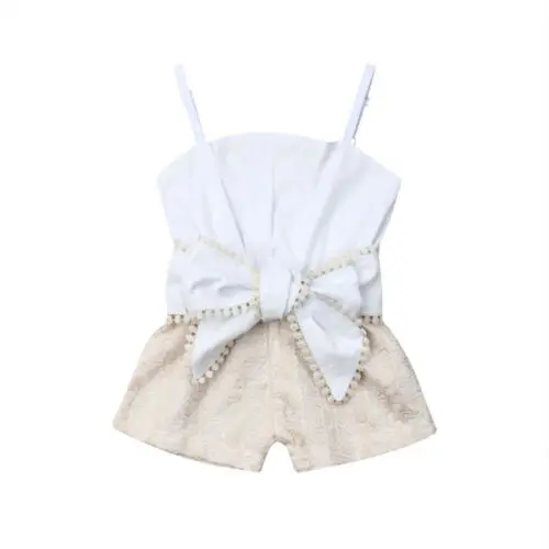 Boutique girl clothes 2019 Summer Toddler Kids Baby Girl Clothes Lace Sleeveless Romper Bow Jumpsuit Outfits Sunsuit
Boutique girl clothes 2019 Summer Toddler Kids Baby Girl Clothes Lace Sleeveless Romper Bow Jumpsuit Outfits Sunsuit