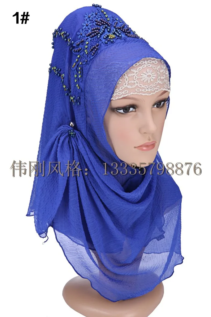 

Модный дизайн, высокое качество шифон Вышивка турецкий хиджаб istamic стиль платок мусульманский, хиджаб для женщин 10 видов цветов