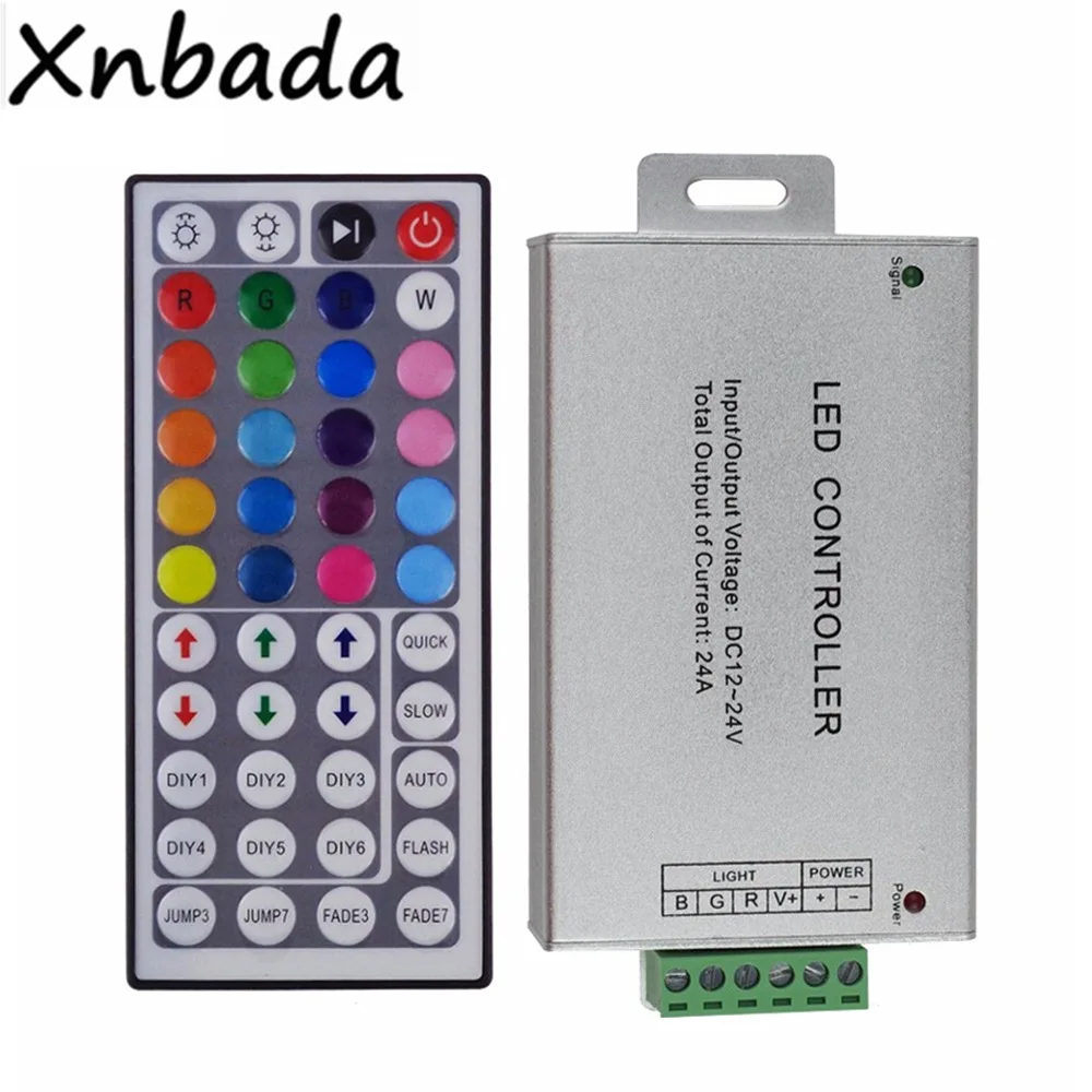 44Keys IR Remote Led Controller With 24A Controller For 3528 5050 RGB Led Strip DC12-24v
44Keys IR Remote Led Controller With 24A Controller For 3528 5050 RGB Led Strip DC12-24v