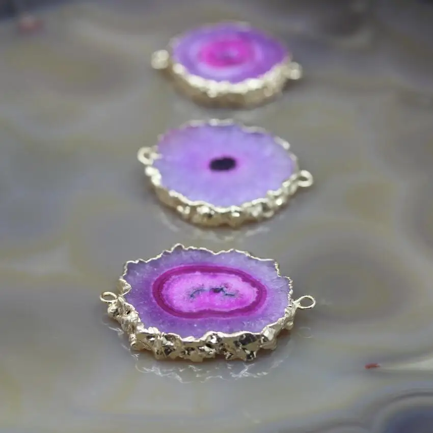 5Pcs Large Rose Red Sun Flower Drusy Geode Slabs Connectors Charms,Gold Edges Solar Quartz Druzy Slice Nugget Pendants Jewelry
5Pcs Large Rose Red Sun Flower Drusy Geode Slabs Connectors Charms,Gold Edges Solar Quartz Druzy Slice Nugget Pendants Jewelry