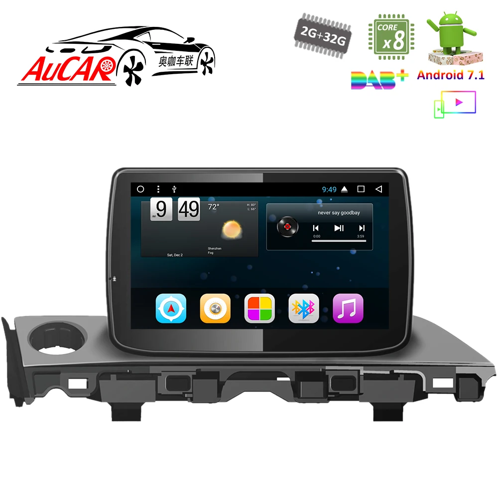 Android 7 1 автомобильный DVD плеер 10 "автомобильное радио для Mazda 6 Atenza 2016 2017 HD 1024*600 с