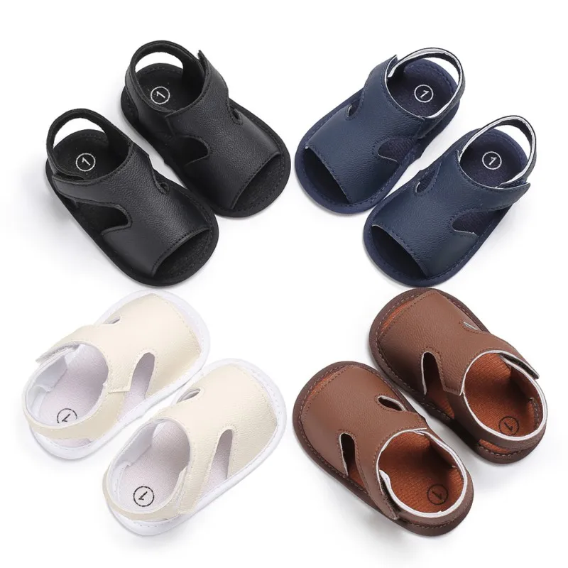 Summer Baby Boys Shoes Solid PU First Walkers Soft Sole Sneakers Hook Loop Crib Footwear Newborn Infant Beach Shoe
Summer Baby Boys Shoes Solid PU First Walkers Soft Sole Sneakers Hook Loop Crib Footwear Newborn Infant Beach Shoe
