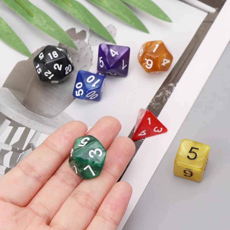 7pcs/Set Polyhedral Dice D4-D20 Dice Acrylic Digital Dice For TRPG Board Game Dungeons And Dragons
7pcs/Set Polyhedral Dice D4-D20 Dice Acrylic Digital Dice For TRPG Board Game Dungeons And Dragons