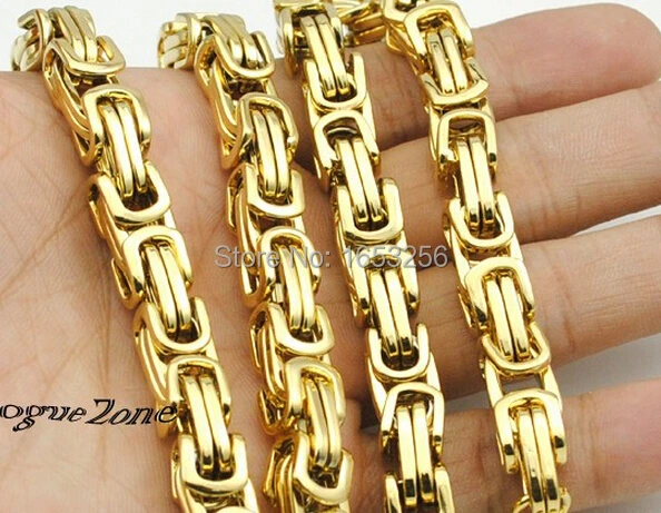 Huge Heavy 8mm wide 23.6'' Cool Men's Jewelry Stainless Steel Gold Byzanitne Chain Necklace Fashion Holiday Gifts
Huge Heavy 8mm wide 23.6'' Cool Men's Jewelry Stainless Steel Gold Byzanitne Chain Necklace Fashion Holiday Gifts