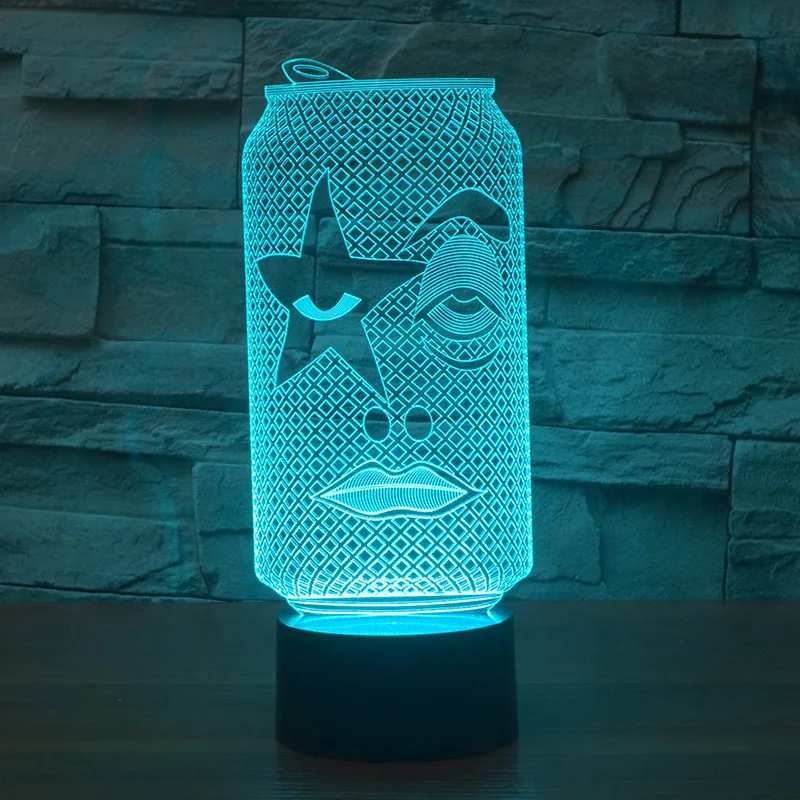 Seven color Decorative Led Lamp Energy saving Table Lamps Easyopen Cans Decorative Christmas Gift Children's Toys Desk Lamp
Seven color Decorative Led Lamp Energy saving Table Lamps Easyopen Cans Decorative Christmas Gift Children's Toys Desk Lamp