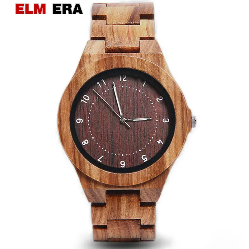 ELMERA Mens Wood Watch clock Case Watches for Men and Women Wood Watch for Men's Souvenir Unique Watch Quartz relogio masculino
ELMERA Mens Wood Watch clock Case Watches for Men and Women Wood Watch for Men's Souvenir Unique Watch Quartz relogio masculino
