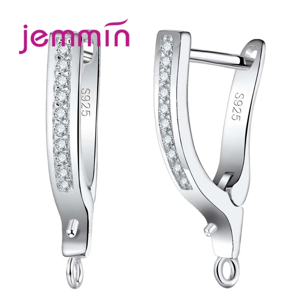 V Shape Shiny Crystal Hoop Earrings 925 Sterling Silver Earrings Findings For Women Girls Making Jewelry DIY
V Shape Shiny Crystal Hoop Earrings 925 Sterling Silver Earrings Findings For Women Girls Making Jewelry DIY
