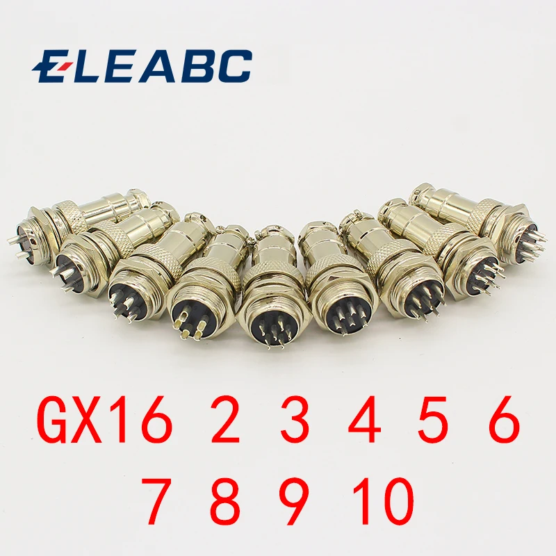 1set GX16-2/3/4/5/6/7/8/9 Pin Male & Female Diameter 16mm Wire Panel Connector GX16 Circular Connector Aviation Socket Plug
1set GX16-2/3/4/5/6/7/8/9 Pin Male & Female Diameter 16mm Wire Panel Connector GX16 Circular Connector Aviation Socket Plug