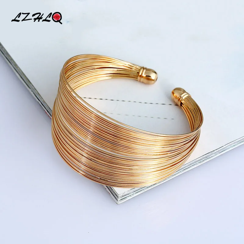 LZHLQ Multilayer Metal Wire Cuff Bangle Women 2020 Fashion Brand Jewelry Accessories Geometric Opened Maxi Punk Bangle Bracelet
LZHLQ Multilayer Metal Wire Cuff Bangle Women 2020 Fashion Brand Jewelry Accessories Geometric Opened Maxi Punk Bangle Bracelet