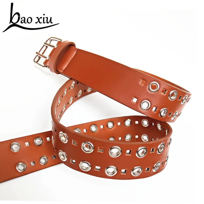 New 4cm wide Leather metal Double Pin Buckle Belts women Hollow Out design Leather Fashion Vintage female women Waistband Strap
New 4cm wide Leather metal Double Pin Buckle Belts women Hollow Out design Leather Fashion Vintage female women Waistband Strap