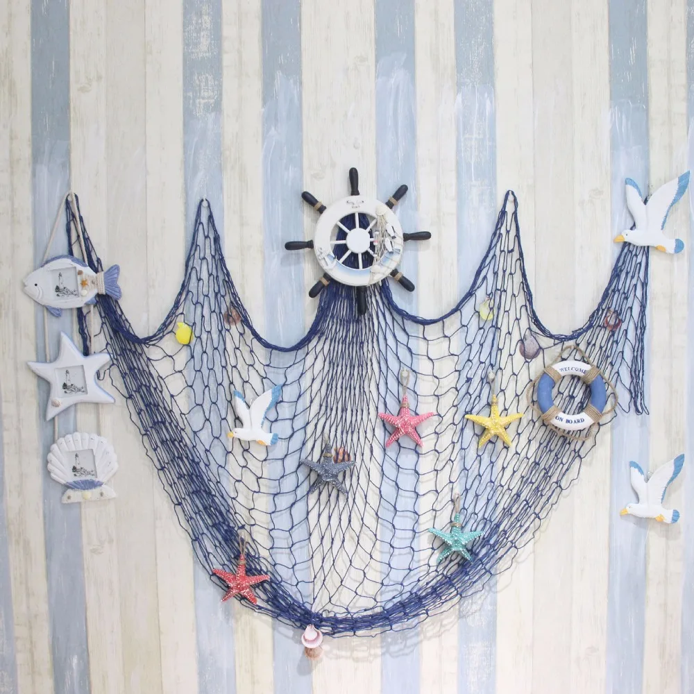 Mediterranean 3D Wall sticker Nautical Home Furnishing jewelry nets with Natural shellHanging Decorative Home background Decor
Mediterranean 3D Wall sticker Nautical Home Furnishing jewelry nets with Natural shellHanging Decorative Home background Decor