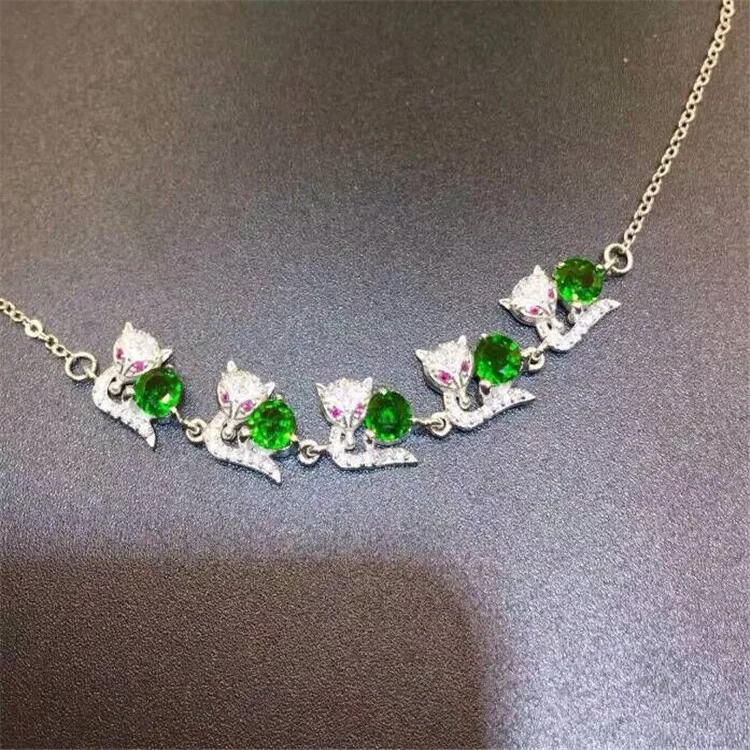 KJJEAXCMY fine jewelry 925 Pure silver inlay natural shining stone lady style bracelet animal fox cat
KJJEAXCMY fine jewelry 925 Pure silver inlay natural shining stone lady style bracelet animal fox cat