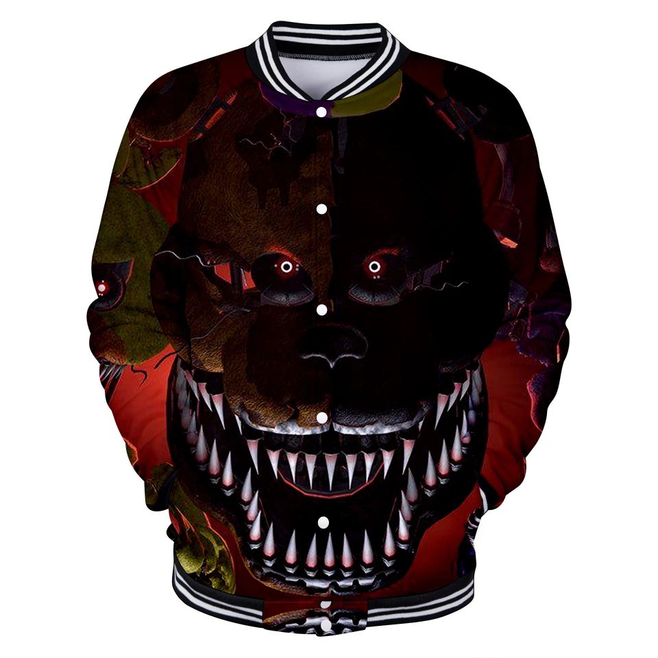 Five Nights at Freddy 3D Printed Baseball Jackets Women/Men Fashion Casual Jackets 2018 Hot Sale Trendy Streetwear Clothes
Five Nights at Freddy 3D Printed Baseball Jackets Women/Men Fashion Casual Jackets 2018 Hot Sale Trendy Streetwear Clothes