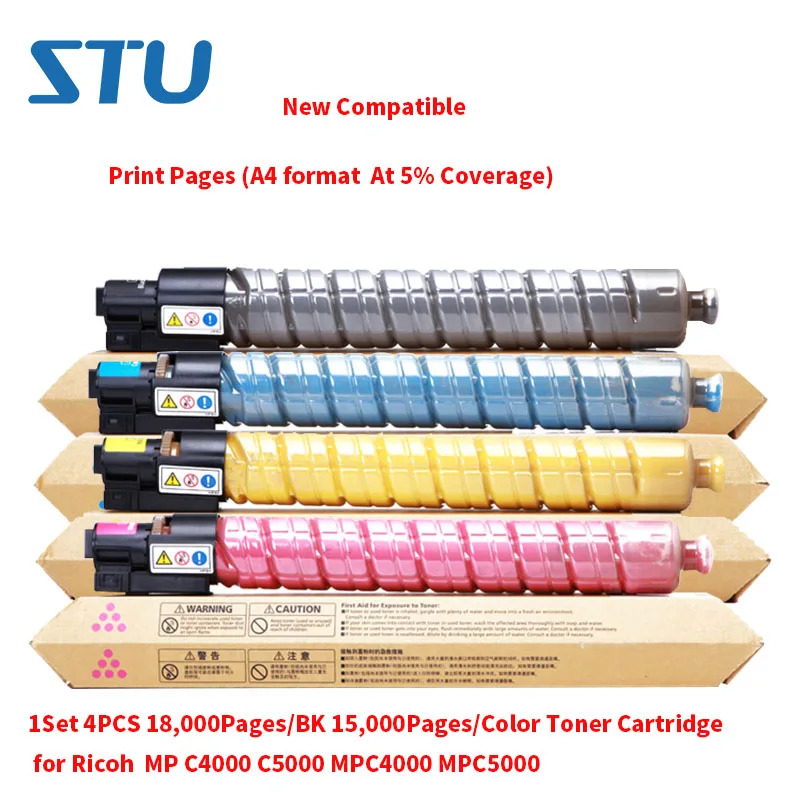 Картридж с тонером для Ricoh MP C4000 C5000 MPC4000 MPC5000, 1 комплект, 4 шт., 18000 страниц/BK, 15000 страниц/цвет (формат A4 с 5% охватом)
Картридж с тонером для Ricoh MP C4000 C5000 MPC4000 MPC5000, 1 комплект, 4 шт., 18000 страниц/BK, 15000 страниц/цвет (формат A4 с 5% охватом)