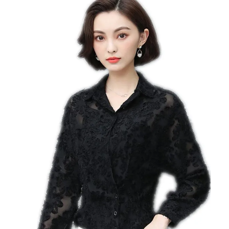 Fashion Lace Women Blosues Tops And Shirts 2019 New Elegant Office Lady Short Chiffon Women Shirts Plus Size 4XL Tops MujerQ1227
Fashion Lace Women Blosues Tops And Shirts 2019 New Elegant Office Lady Short Chiffon Women Shirts Plus Size 4XL Tops MujerQ1227