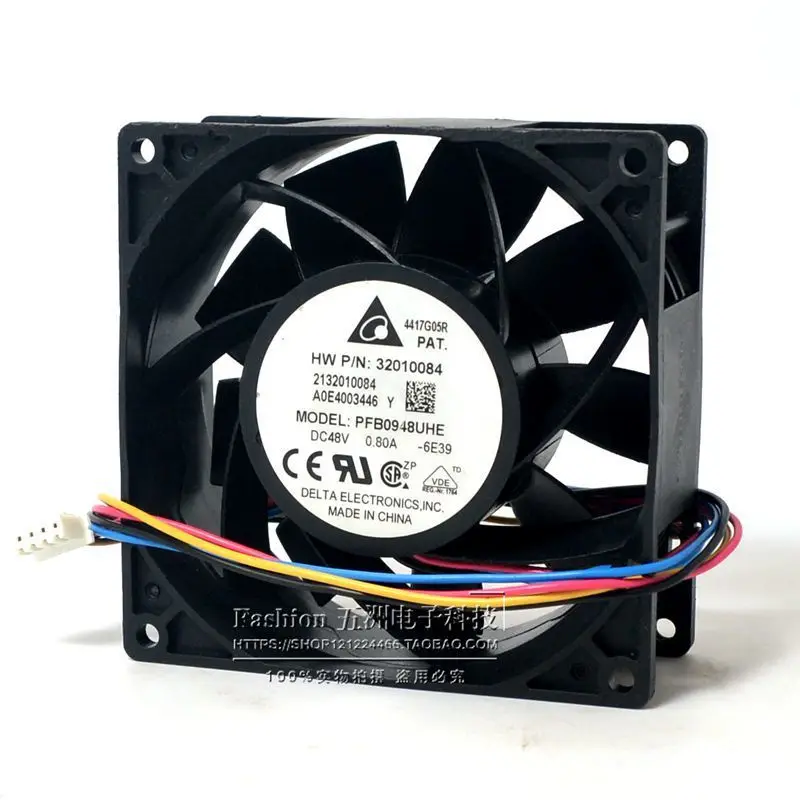 DELTA PFB0948UHE 9238 0.8A 90*90*38 мм DC 48V 4 провод PWM Контроль температуры Скорость регулирующий
