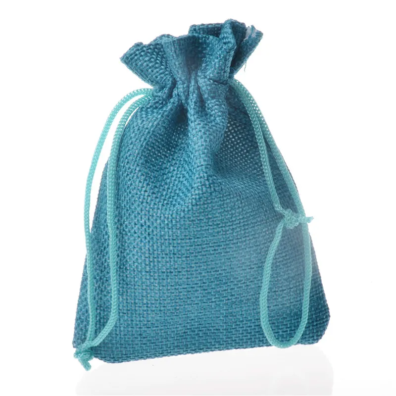 LANWAYLUCKY 9x12cm 50pcs/Lot Blue Burlap Drawstring Jewelry Packaging Pouch Christmas Wedding Party favor pendent jute Gift Bag
LANWAYLUCKY 9x12cm 50pcs/Lot Blue Burlap Drawstring Jewelry Packaging Pouch Christmas Wedding Party favor pendent jute Gift Bag
