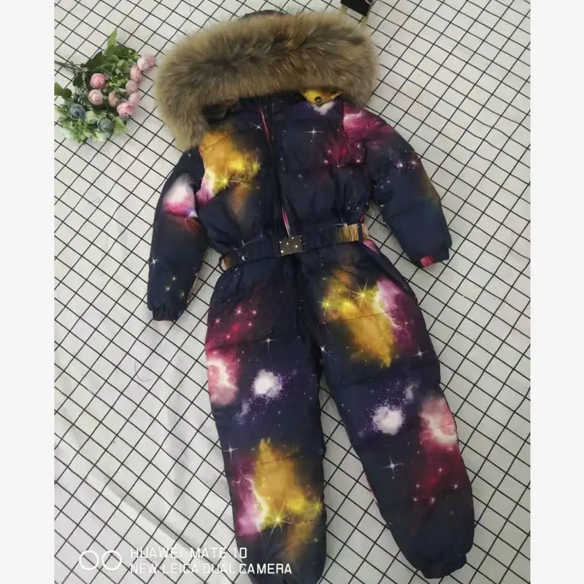 Children's Down jumpsuits Winter Print Snow Wear Thicker Warm Outerwear Real Fur Collar Modis Kids Clothes Down coatsY1685
Children's Down jumpsuits Winter Print Snow Wear Thicker Warm Outerwear Real Fur Collar Modis Kids Clothes Down coatsY1685