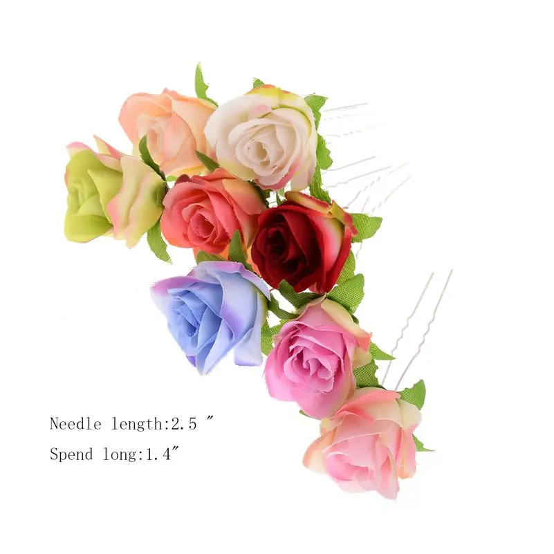 Wholesale 6Pcs Wedding Bridal Hairpin Rose Flower Hair Pin Beauty Hair Clip Women Accessory Jewelry
Wholesale 6Pcs Wedding Bridal Hairpin Rose Flower Hair Pin Beauty Hair Clip Women Accessory Jewelry