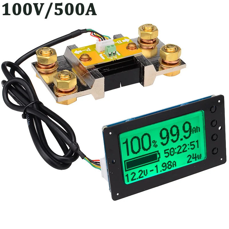 TF03 100 в 500A универсальный тестер емкости батареи индикатор напряжения панель
