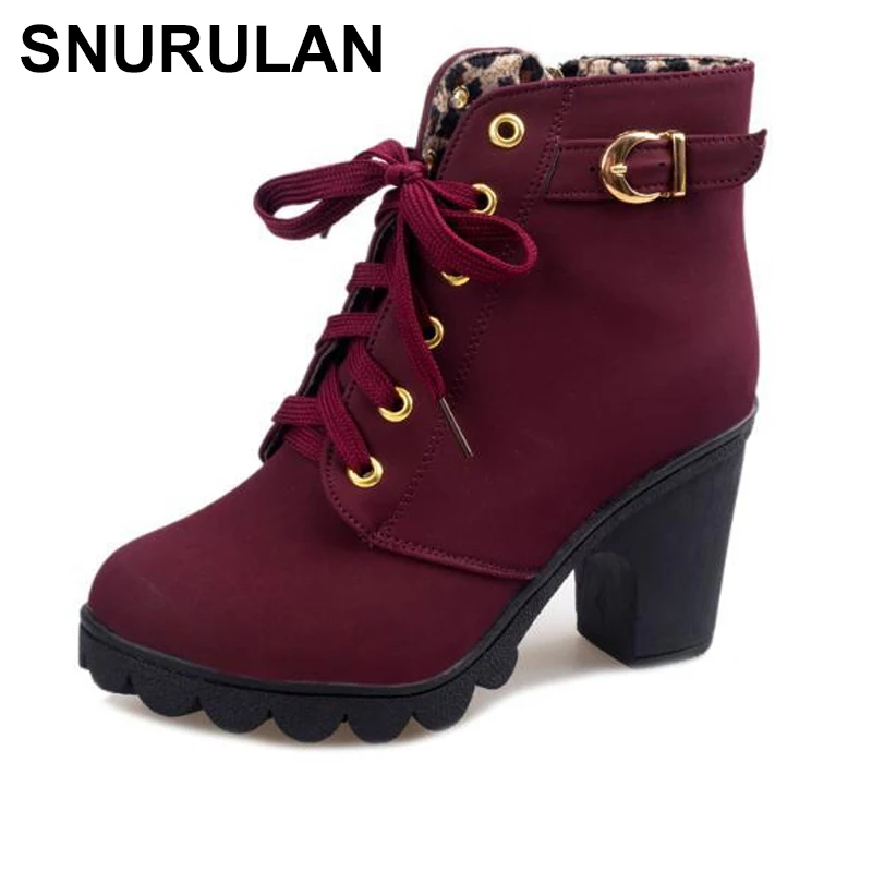SNURULANPlus Size Ankle Boots Women Platform High Heels Lace Up Buckle Strap Shoes Thick Heel Short Boot Ladies Zipper Footwear
SNURULANPlus Size Ankle Boots Women Platform High Heels Lace Up Buckle Strap Shoes Thick Heel Short Boot Ladies Zipper Footwear