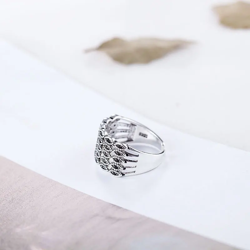 XIYANIKE 925 Sterling Silver European And American Wind Mesh Open Ring Women Adjustable 2019 New Fashion Crystal Finger Jewelry
XIYANIKE 925 Sterling Silver European And American Wind Mesh Open Ring Women Adjustable 2019 New Fashion Crystal Finger Jewelry