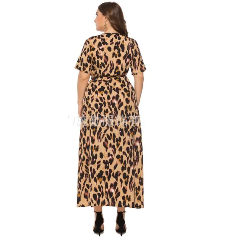 Plus Size 6XL 2019 Women Summer Leopard Casual Elegant Dress Elegant Sexy Fashion Party Maxi Dresses
Plus Size 6XL 2019 Women Summer Leopard Casual Elegant Dress Elegant Sexy Fashion Party Maxi Dresses